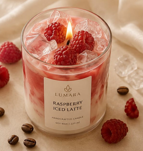 LUMARA Raspberry Iced Latte Candle