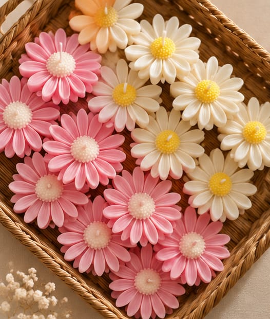 LUMARA Daisy Bloom Candle