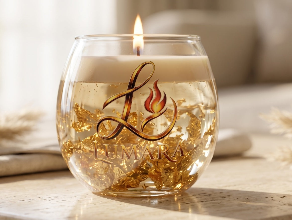 Golden Glow Gel Candle