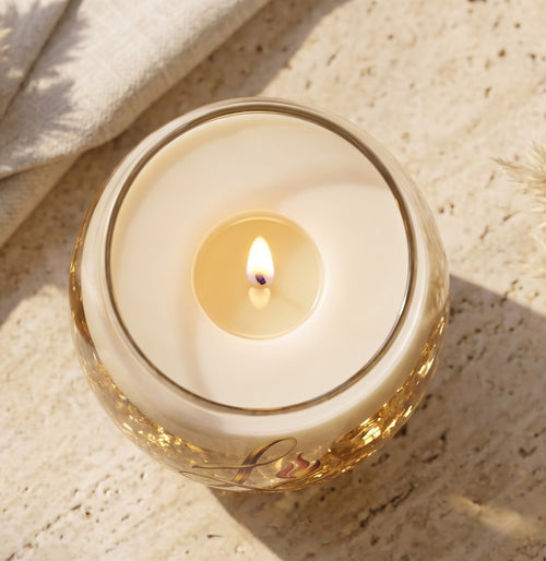 Golden Glow Gel Candle