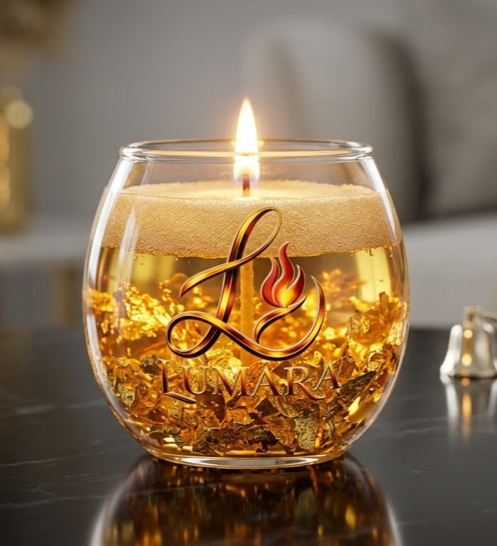Golden Glow Gel Candle
