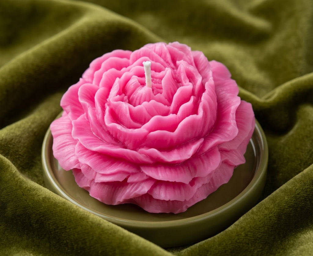 Mini Peony Bloom Candle