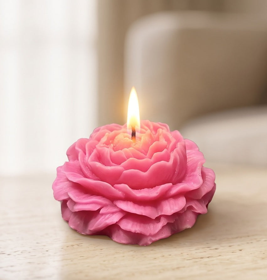 Mini Peony Bloom Candle