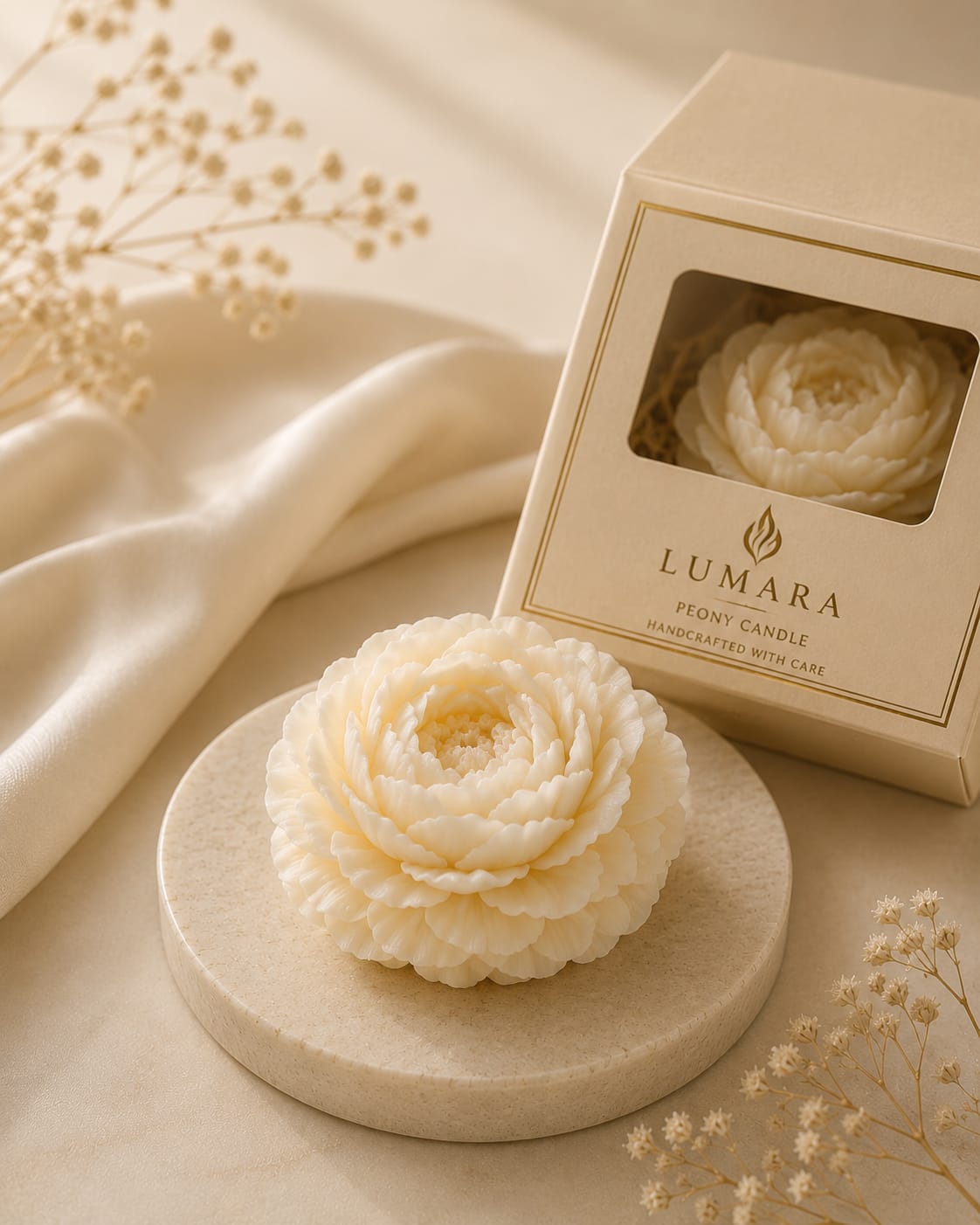 LUMARA Peony Bloom Candle