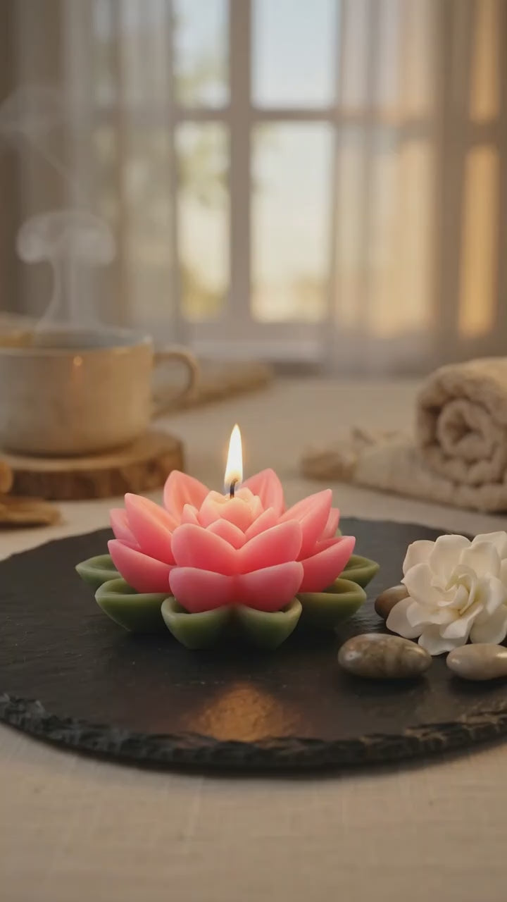 Lotus Flower Candle